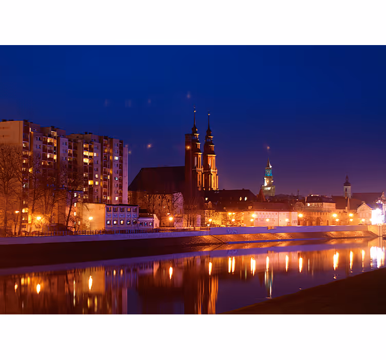 Estore de rolo quarto opole após o pôr do sol - TenStickers