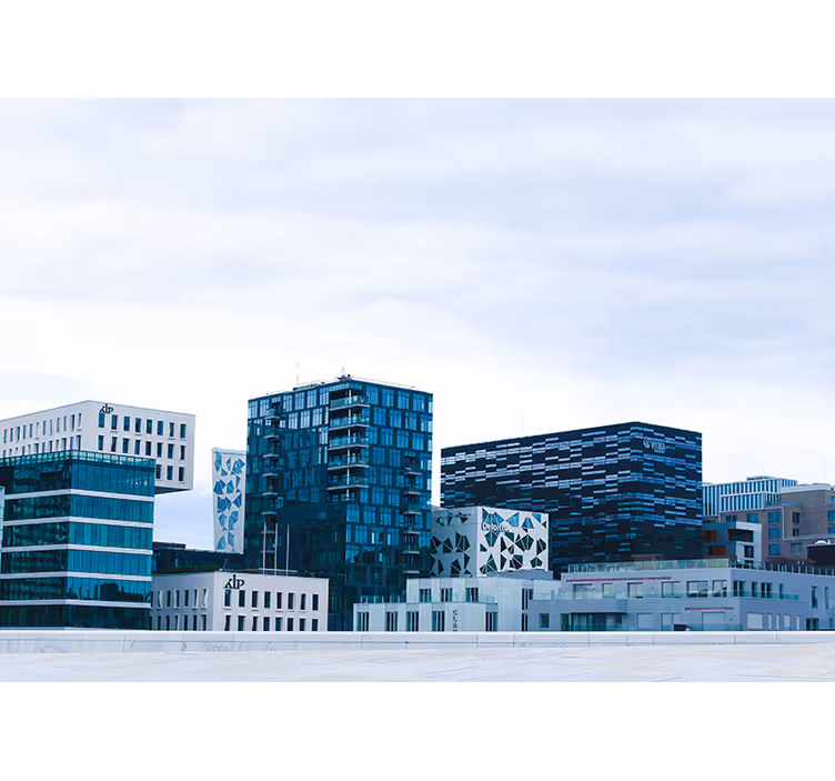 Estore de rolo quarto edifícios modernos de oslo - TenStickers
