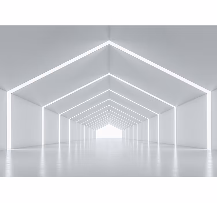 Estore de rolo branco melodias 3d brilhantes com espelhos - TenStickers