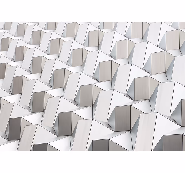 Estore de rolo branco padrão 3d cinza - TenStickers