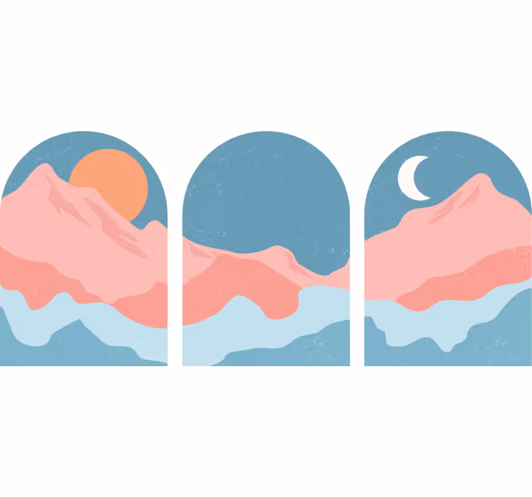 Estore de rolo para sala vista da montanha - TenStickers