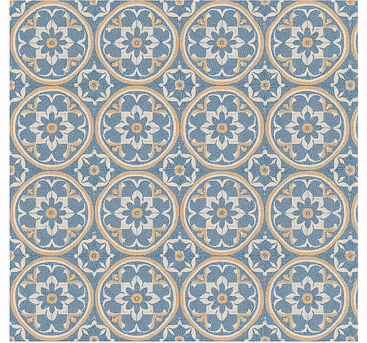Estore de rolo para sala tapete estilo azulejo - TenStickers