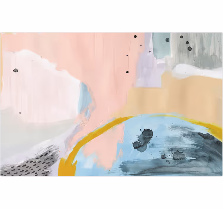 Estore de rolo para sala arte colorida - TenStickers