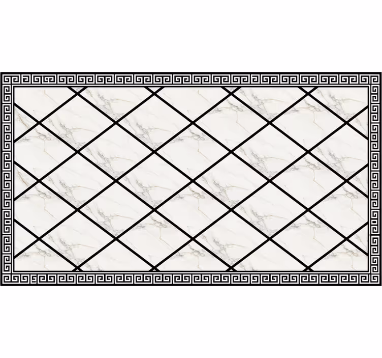 Estore de rolo para sala mármore preto e branco - TenStickers