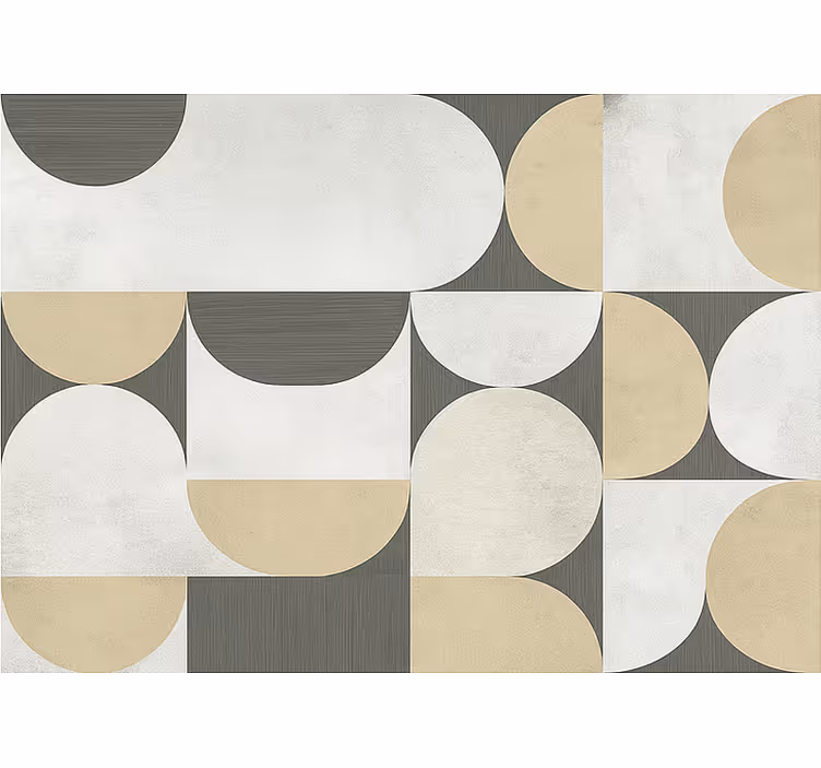 Estore de rolo para sala geometria abstrata - TenStickers