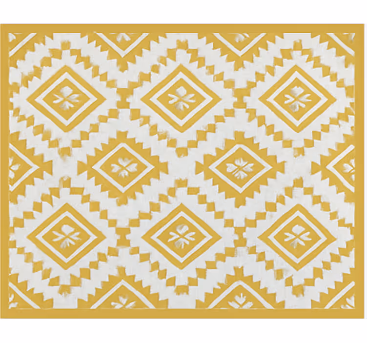 Estore de rolo para sala efeito marroquino dourado - TenStickers