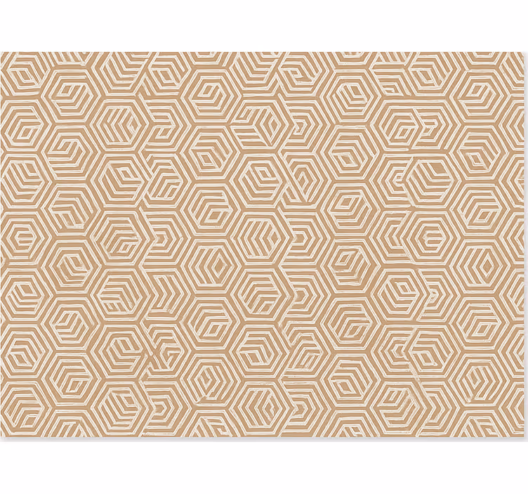 Estore de rolo para sala ornamentos abstratos beiges - TenStickers