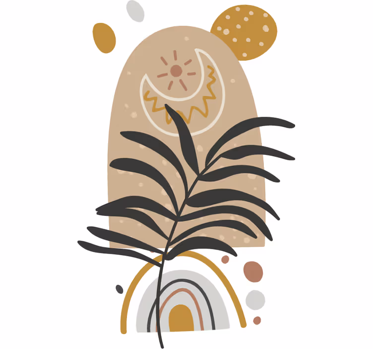Estore de rolo quarto planta estilo boho - TenStickers