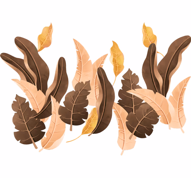 Estore de rolo quarto plantas bege savana - TenStickers