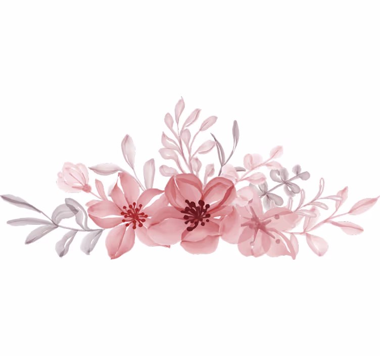 Estore de rolo quarto flores rosas - TenStickers