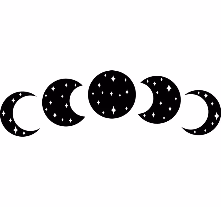 Estore de rolo quarto fases da lua - TenStickers