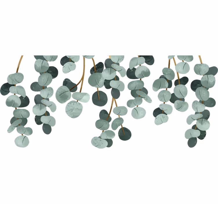Estore de rolo quarto com plantas pendentes - TenStickers