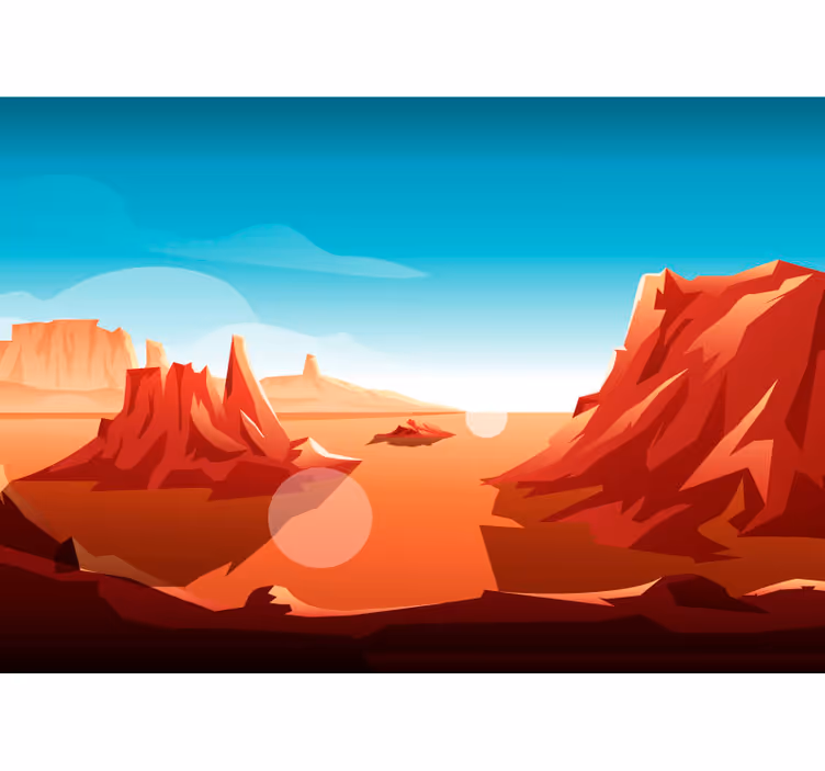 Estore de rolo infantil sol do deserto - TenStickers