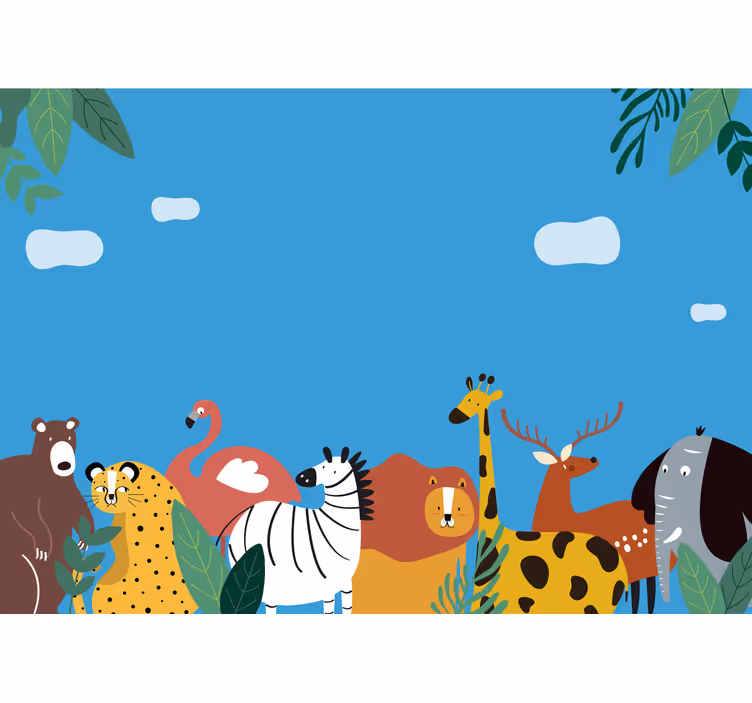 Estore de rolo infantil com animais diferentes - TenStickers