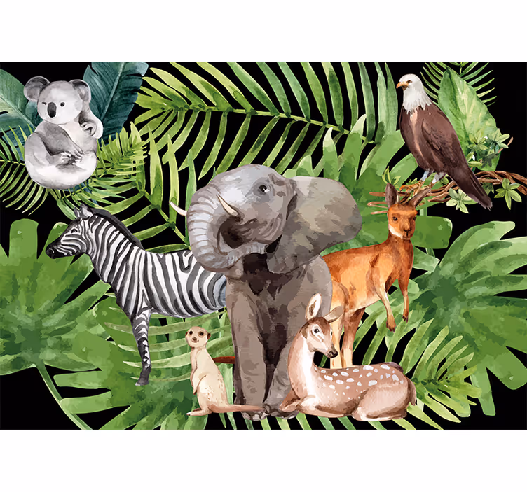 Estore de rolo infantil reino dos animais - TenStickers