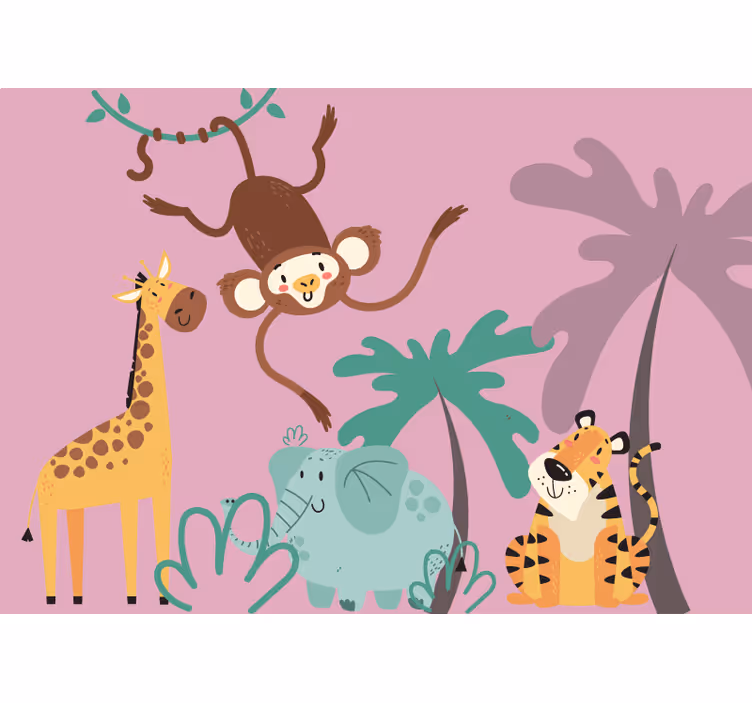 Estore de rolo infantil selva boho para crianças - TenStickers