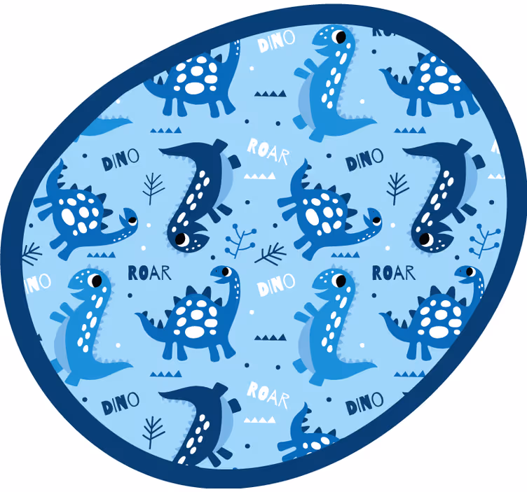 Estore de rolo infantil fundo de dinossauros azuis - TenStickers