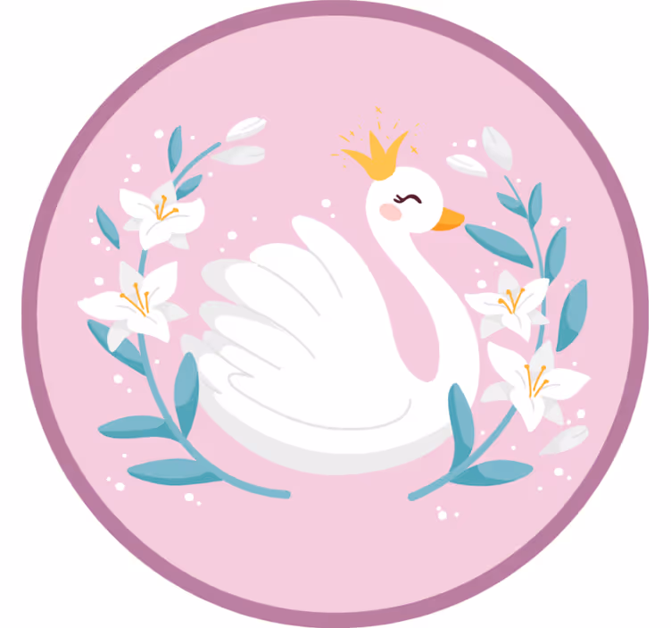 Estore de rolo infantil rainha do cisne - TenStickers