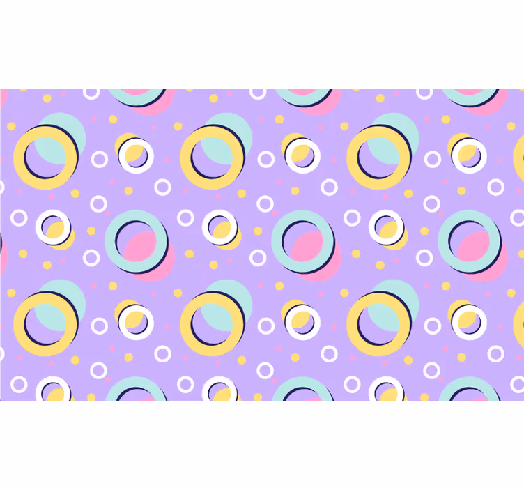 Estore de rolo infantil círculos coloridos - TenStickers