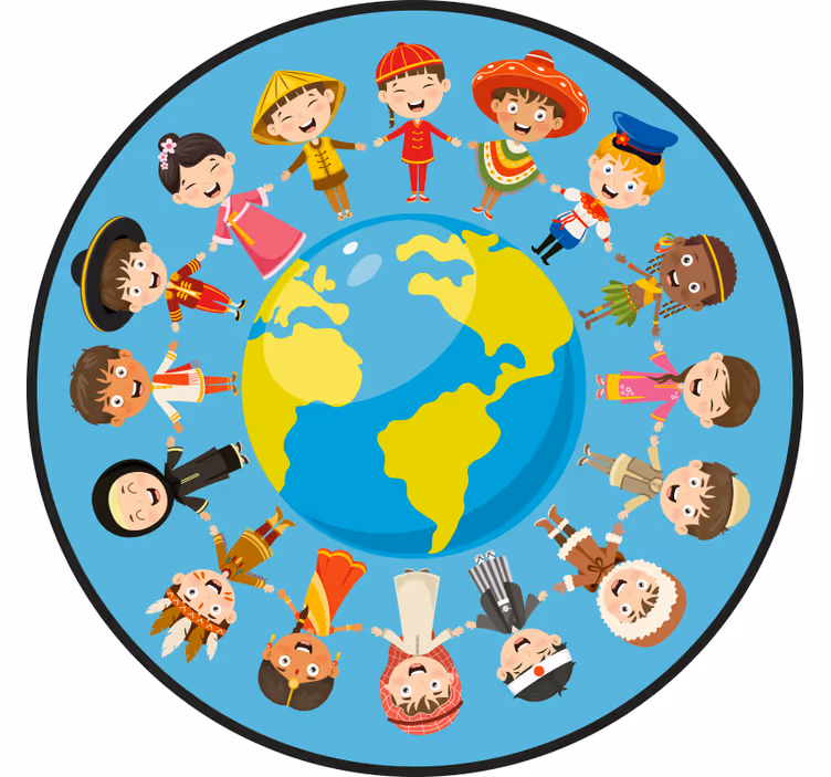 Estore de rolo infantil com estampas étnicas - TenStickers