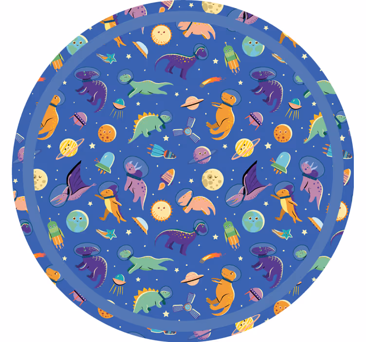 Estore de rolo infantil dinossauros no espaço - TenStickers