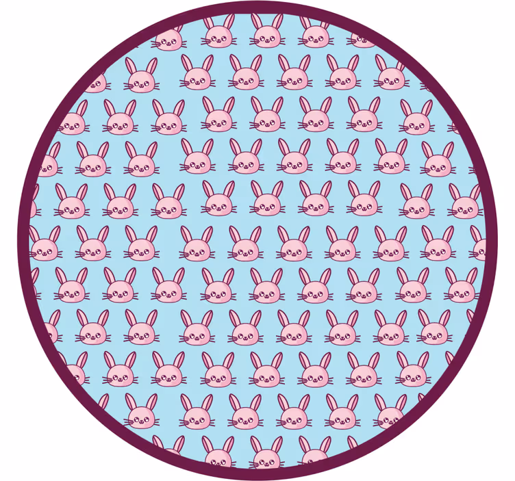 Estore de rolo infantil coelhos animados - TenStickers