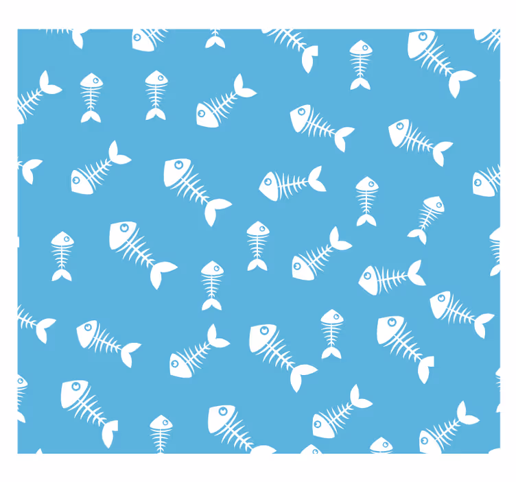 Estore de rolo infantil ossos de peixe - TenStickers