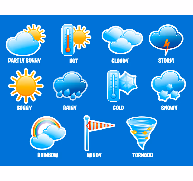 Estore de rolo infantil clima das crianças - TenStickers