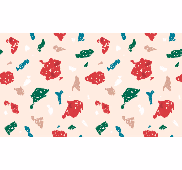 Estore de rolo infantil com efeito terrazzo - TenStickers