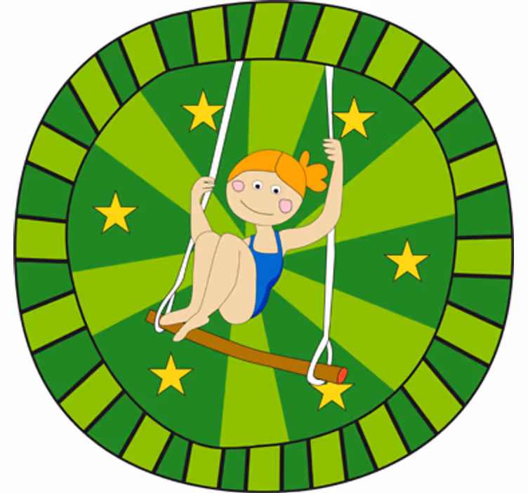 Estore de rolo infantil berta no circo - TenStickers