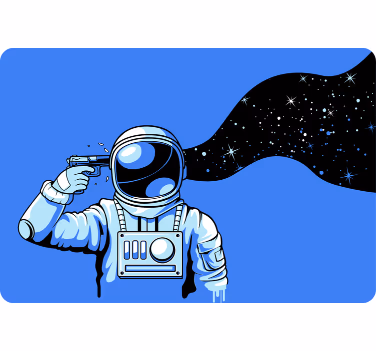 Estore de rolo infantil astronautas sob pressão - TenStickers