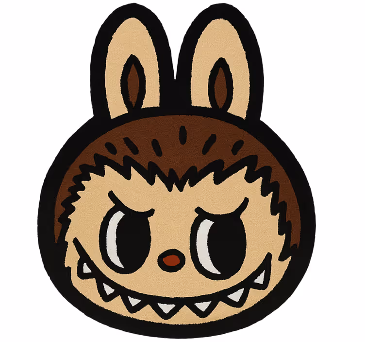 Estore de rolo infantil labubu marrom clássico - TenStickers