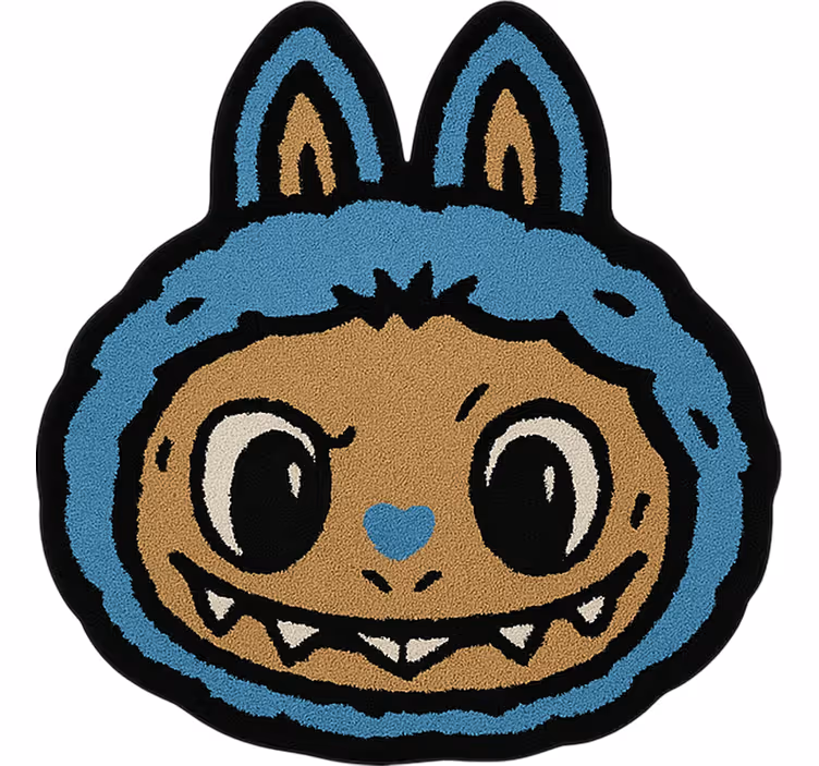 Estore de rolo infantil design labubu azul - TenStickers