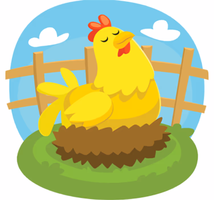 Estore de rolo infantil galinha poedeira - TenStickers