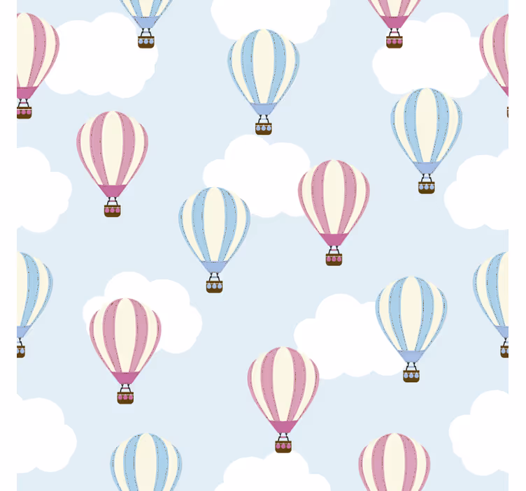 Estore de rolo infantil céu e balões - TenStickers