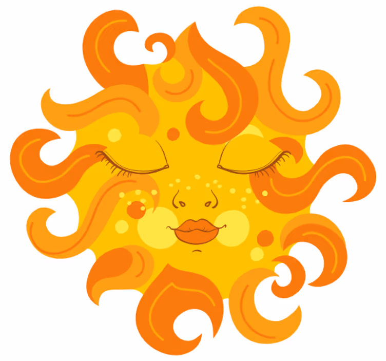 Estore de rolo infantil sol feminino - TenStickers