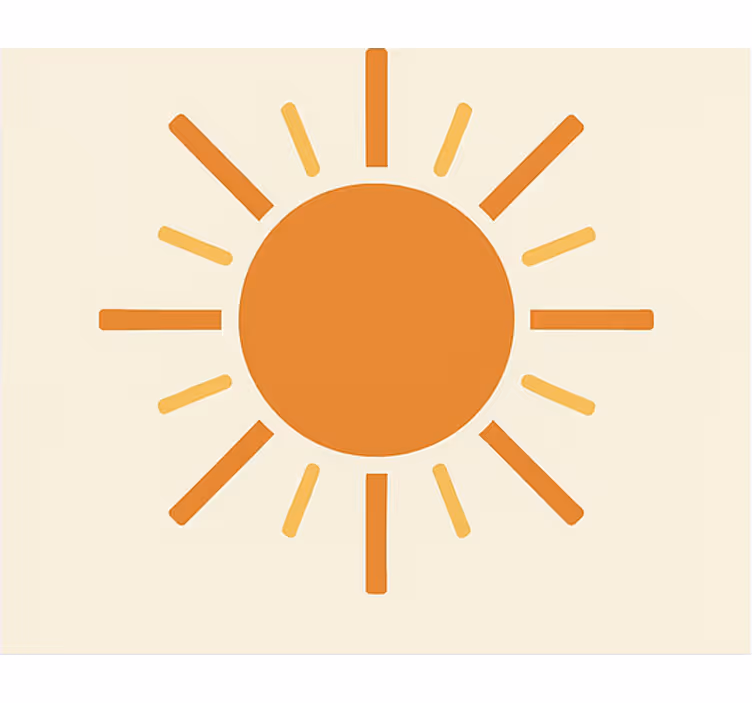 Estore de rolo laranja sol filatelista - TenStickers