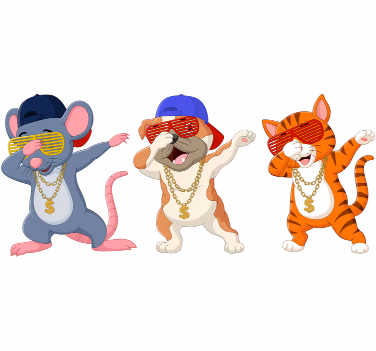 Estore de rolo infantil dublagem de animais para crianças - TenStickers
