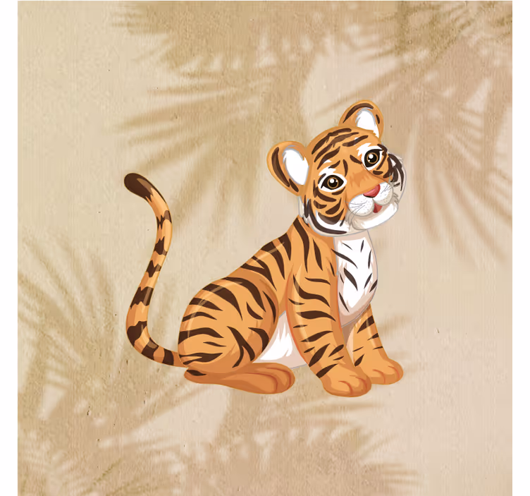 Estore de rolo infantil retrato de tigre bebê quadros 3 - TenStickers