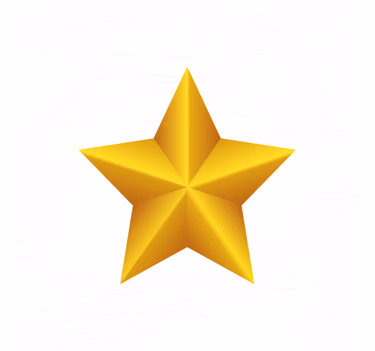 Estore de rolo infantil azulejo estrela dourada - TenStickers