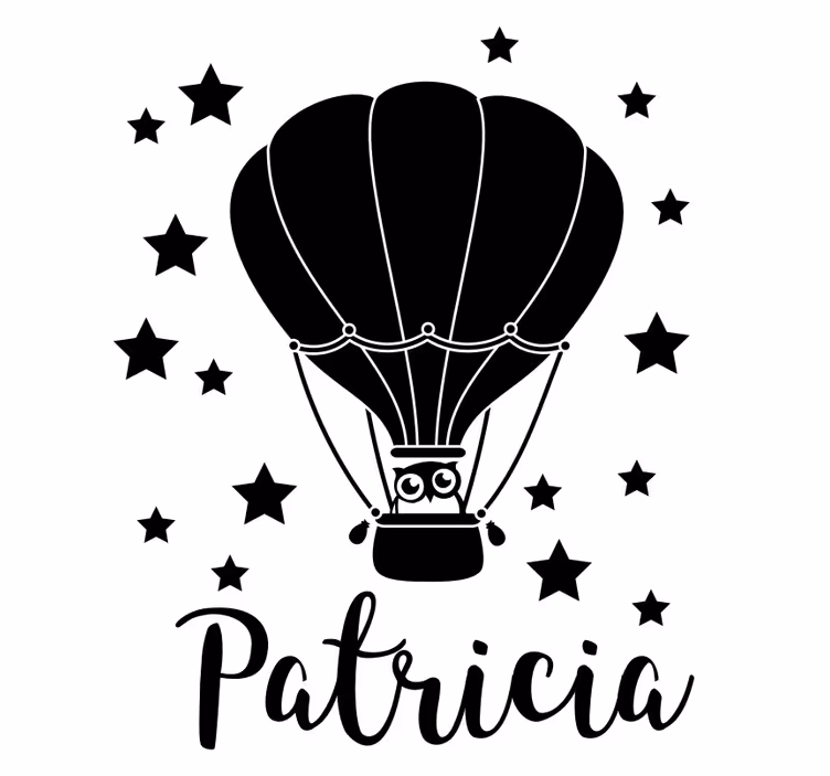 Estore de rolo infantil estrelas e balões personalizados - TenStickers