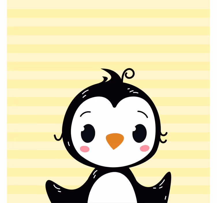 Estore de rolo infantil pinguim bebê fofo - TenStickers