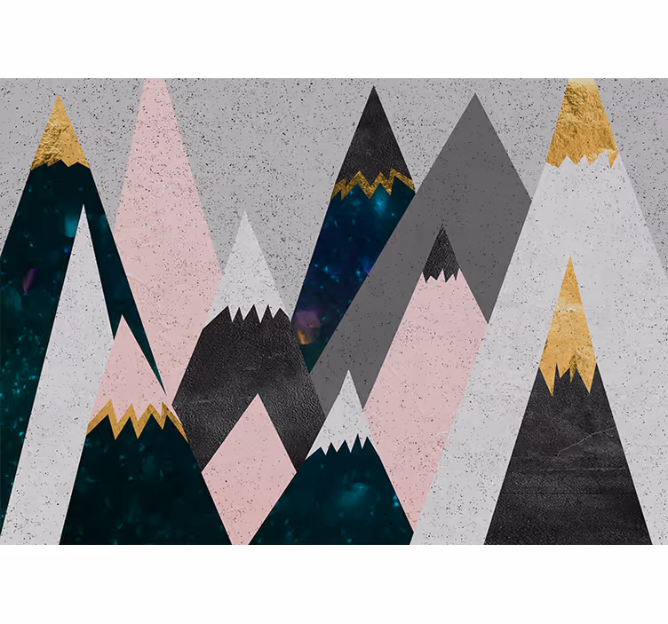 Estore de rolo infantil design divertido montanhas coloridas - TenStickers