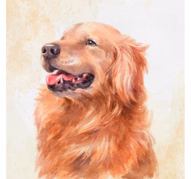 Estore de rolo infantil estilo aquarela cachorro - TenStickers