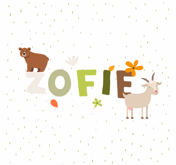 Estore de rolo infantil animais da floresta personalizados - TenStickers