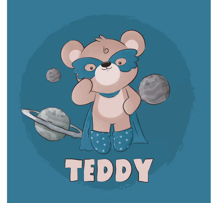 Estore de rolo infantil herói urso - TenStickers