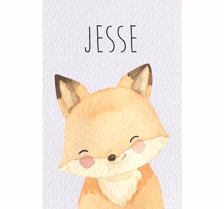 Estore de rolo infantil animais da floresta raposa - TenStickers