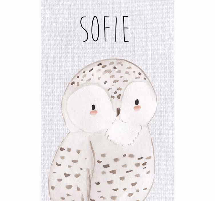 Estore de rolo infantil coruja da floresta - TenStickers