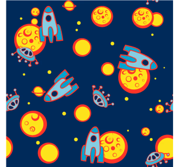 Estore de rolo infantil adesivo vinílico cosmos - TenStickers