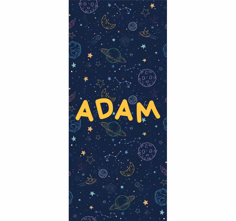 Estore de rolo infantil planetas no espaço - TenStickers